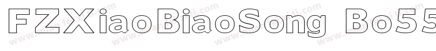 FZXiaoBiaoSong Bo55字体转换
